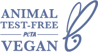 united & free - sustainability - peta vegan logo